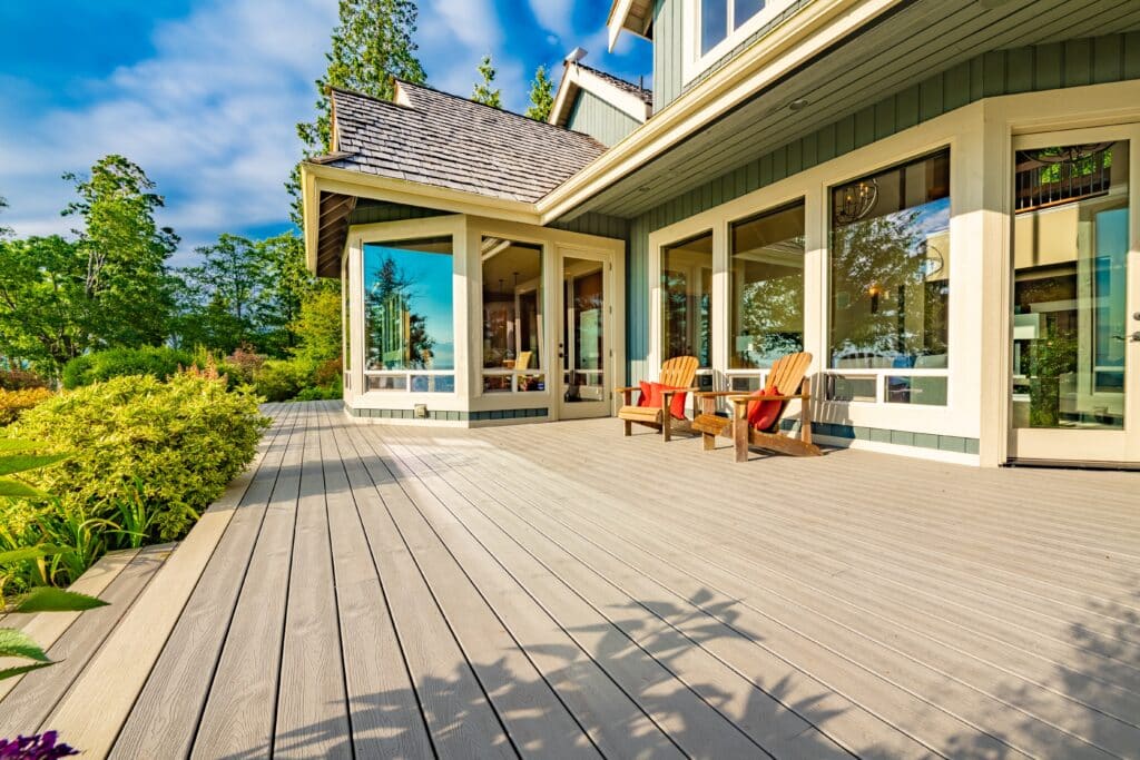 Custom Deck for a modern house